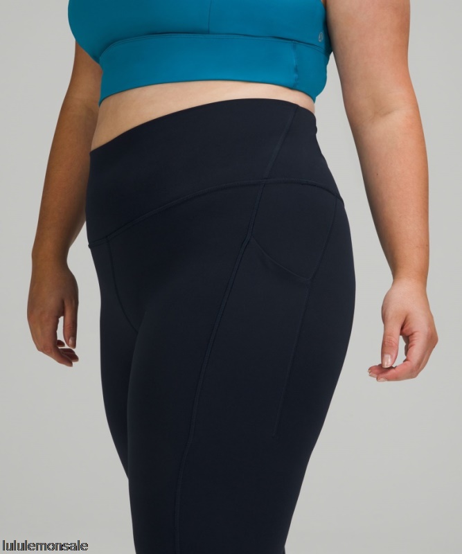 Lululemon Damen DELULU056 | True Navy Align Hoch Sitzende Hose Mit Taschen 25